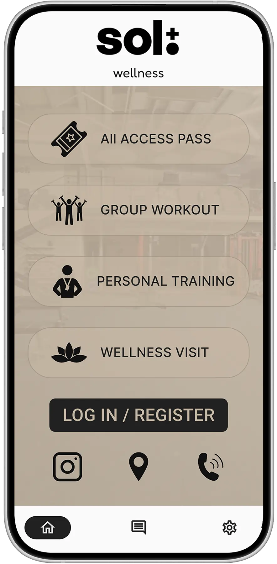 App showcase device