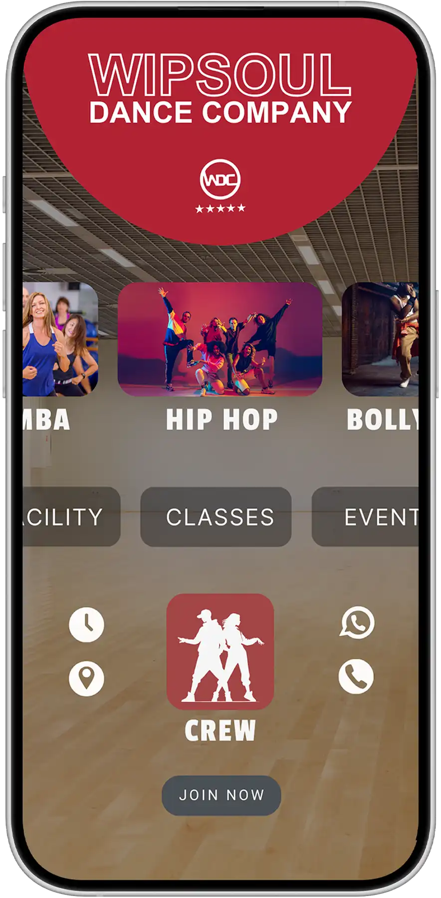 App showcase device