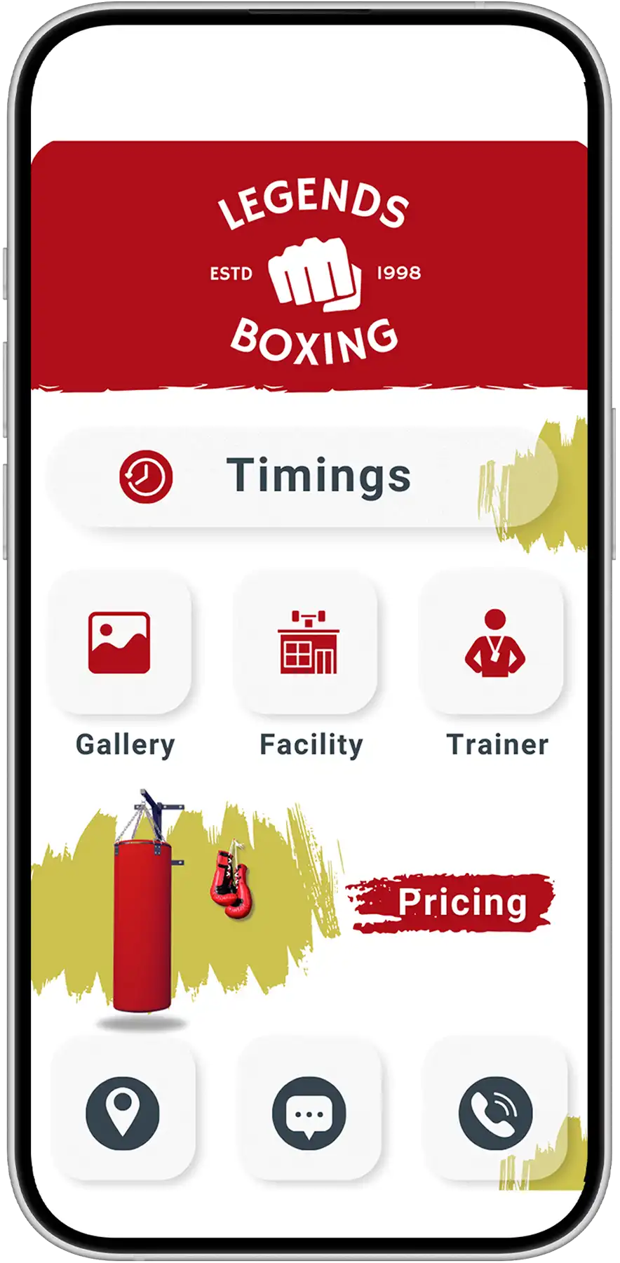 App showcase device