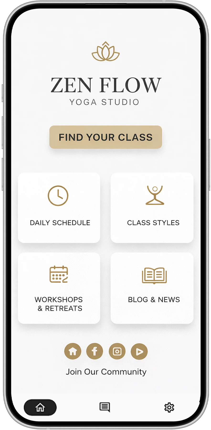 App showcase device