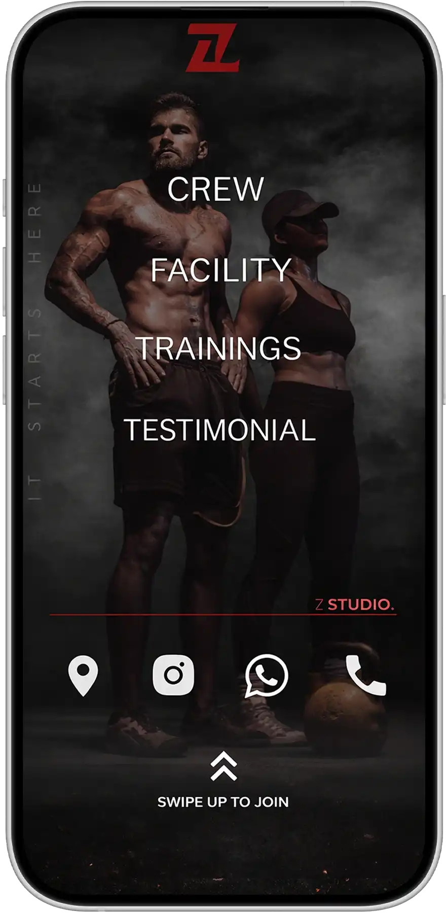App showcase device